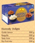 Haldiram's Nagpur Heavenly Delight Diwali Gift Box with Lotus Medium Diya + Free Diwali Greeting - Fast UK Delivery - Image 3