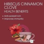 Teabox Hibiscus Cinnamon Clove Green Tea Bags 25 pcs | 100% Natural Hibiscus, Cinnamon & Clove - Fast UK Delivery - Image 5