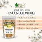 Bliss of Earth Certified Organic 200gm Fenugreek seed (Sabut Methi Dana) spices and masala For | hair grow | Boosting metabolism & Immunity | Weight Loss | Healthy cooking - Fast UK Delivery - Image 3