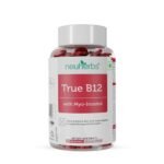 Neuherbs Plant-Based True B12 Supplements For Men & Women- 60 Tablets | B12 Tablets with Myo-inositol, Vitamin B9 (Folic Acid) & Spirulina | Vegetarian tablets for Energy, Brain Health, Digestion & Nerve Health |Supports Glowing Skin. - Fast UK Delivery