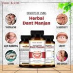 Vedic Roots Herbal Dant Manjan/Tooth Powder|Tooth Pain Gum Bleeding Relief|Bacteria Cavity & Sensitivity Relief|Yellowness Stain Mouth Smell Remover/Freshen Breath - 70 GM - Fast UK Delivery - Image 5