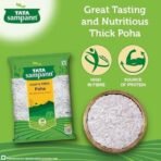 Tata Sampann, High in Fibre Poha(Thick), 500g - Fast UK Delivery - Image 4