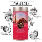 Karma Kettle-Istanbul - 75 GMS | Travel Teas I Hibiscus Apple Green Tea |With Berries & Rose | Loose Leaf Tea | Whole Leaf Tea to Promote Healthy Glowing Skin | Immunity Booster Tea | 100% vegan - Fast UK Delivery - Image 4