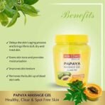 Panchvati Herbals Papaya Face Massage Gel Brightens the skin Removes dead skin cells 500 ml - Image 4