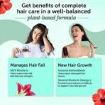 Neuherbs Plant Based Hair Biotin 10000mcg Supplement with DHT-Blocker & Omega-3 | Sesbania, Hibiscus, Rosemary extract, and black pepper | For Hair Growth , Hair Fall Control - 125 g ( Powder ) | Blackberry Flavoured | Great Taste - Fast UK Delivery - Image 6