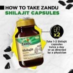 Zandu Shilajit Capsule, 60 capsules x Po2, Original and Pure Himalayan Shilajeet, Boosts Immunity, Strength and Stamina. - Fast UK Delivery - Image 6