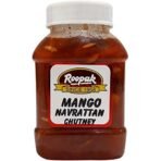 Roopak Chutney - Mango Navarattan, 400g Jar - Fast UK Delivery - Image 2
