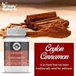 Holy Natural Ceylon Cinnamon Capsules - 120 Capsules (600mg /Cap) - Image 5