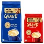 Tata Coffee Grand Classic Instant Coffee| With Flavour Locked Decoction Crystals | 200g Pouch & Tata Coffee Grand Premium Instant Coffee| 100g Pouch - Fast Shipping to USA & Canada - Image 2