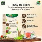 Zandu Ashwagandha Amla Ayurvedic Infusion, a Herbal Tea Enriched with 6 Ayurvedic Ingredients (25 Tea Bags) - Image 5