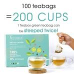 Teabox Detox Kahwa Green Tea 100 Teabags & Teabox Chamomile Green Tea for Stress Relief & Good Sleep, 100 Silken Pyramid Tea Bags - Fast UK Delivery - Image 4