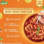 Tata Sampann Yumside Tomato Fusilli Instant Pasta, 285g, Ready to Eat Food, Ready in 60 secs, NO Added Artificial Colours & Flavours, Pack of 1 - Fast UK Delivery - Image 3