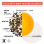 Teabox Fresh Kashmiri Kahwa Saffron (Kesar) Green Tea Bags 25 Pieces & Teabox Organic Rose Green Tea 25 Teabags - Fast UK Delivery - Image 5