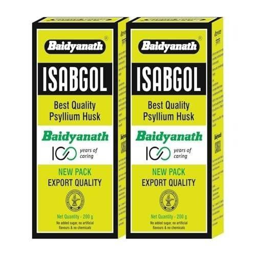 uk51g-sBGQMML-1.jpg Baidyanath Isabgol - Psyllium Husk Powder, 200gm (Pack of 2) - Effectively Relieves Constipation | Rich Source Of Dietary Fiber Supplement For Digestion - Fast UK Delivery - Image 1