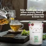 Tea Treasure Chamomile Green Tea 100gm | Chamomile Flower Tea - 100 Gram (100 Cups) | Prime Saving Days | Pure Whole Flower Buds of Chamomile | Sleep Tea | Herbal Tea Caffeine Free Calming Tisane Soothing Tea | Pet Jar - Fast UK Delivery - Image 3