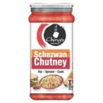 Chings Schezwan Chutney, 250g With Long Handle TableSpoon Kten - Fast UK Delivery