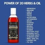 Vedic Roots Extra Cooling Headache Relief Herbal Hair Oil/Thanda Tel for Stress Relief |Relax Tight Sleep|Hair Oil with Bhringraj Amla Ratan Jyot - 200 ML - Fast UK Delivery - Image 5