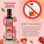 Bliss of Earth Strawberry Sugar free Syrup For Strawberry Shake, Lassi, Mocktail, Diabetic Safe, Zero Calorie, Keto. No Artificial Flavour. 500ml - Fast UK Delivery - Image 4