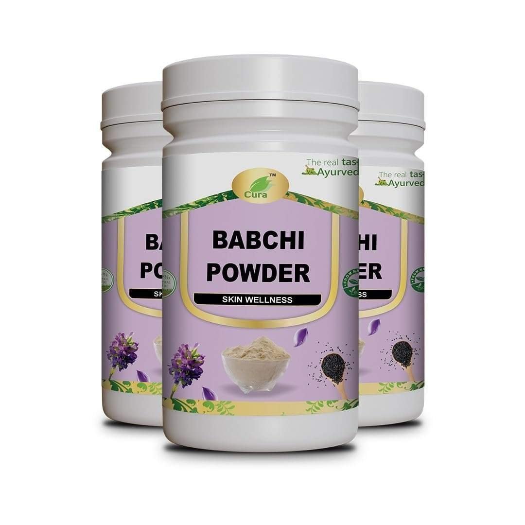 uk51i7H7KrhhL-1.jpg CURA Babchi Powder I 300GM I Pack of 3 I Each 100gm - Fast UK Delivery - Image 1