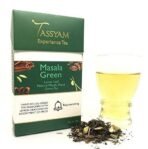 Tassyam Green Tea, Masala Chai, 50 Grams - Luxury Box - Loose Leaf with Whole Spices & Lemon Grass - Fast UK Delivery - Image 2