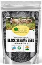 Bliss of Earth 500gm unhulled Black Sesame Seeds, Kaale Til, Fresh & Organic Fully Fiber Rich Great for Cooking & Baking - Fast UK Delivery - Image 2