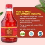 Dhampurgreen Watermelon Mocktail Cocktail Vodka, Rum, Gin Mixer Syrup, Makes 10-12 Drinks Each Bottle, 300Ml Pour Add Stir & Sip Syrup For Cocktails Mocktails/Non Alcoholic Beverage - Fast UK Delivery - Image 6