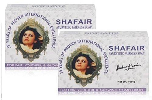 uk51jkU2n-8jL-1.jpg Shahnaz Husain Shafair Ayurvedic Fairness Soap, 100g (Pack of 2) - Fast UK Delivery - Image 1