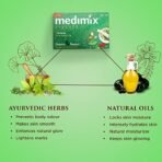 Medimix Ayurvedic Classic 18 Herbs Soap, 150g (Buy 4 Get 1 Free) Total 750g and Medimix Ayurvedic Neem, Aloe-Vera and Turmeric Anti-Pimple Face Wash, 175 ml - Fast UK Delivery - Image 4