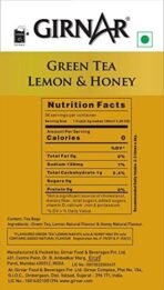Girnar Green Tea Lemon & Honey (36 Tea Bags) - Fast UK Delivery - Image 5
