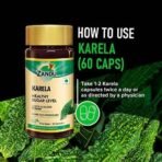 Zandu Karela Pure Herbs (Bitter Melon) for Healthy Sugar Levels and Improved Metabolism | 100% Natural & Authentic | Powerful Blood Purifier for Glowing Skin - 60 Veg capsules (Pack of 2) - Image 4