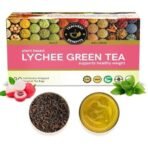 TEACURRY Lychee Flavor Green Tea (1 Month Pack, 30 Tea Bags) - Organic Lychee Green Tea | Rich In Vitamins & Minerals | Made With Natural Ingredients - Fast Shipping to USA & Canada - Image 2