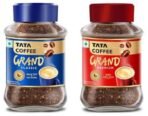 Tata Coffee Grand Premium Instant Coffee|100G Jar, Powder & Tata Coffee Grand Classic Instant Coffee| With Flavour Locked Decoction Crystals | 95g Jar - Fast Shipping to USA & Canada - Image 2