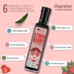 Bliss of Earth Strawberry Sugar free Syrup For Strawberry Shake, Lassi, Mocktail, Diabetic Safe, Zero Calorie, Keto. No Artificial Flavour. 500ml - Fast UK Delivery - Image 3