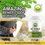 BASIC AYURVEDA Moringa Gond (Gum) Sahjan Moringa, Holistic Support For Maintaining Joint Health, Improved Mobility And Alleviating Pain- 50 Gm (Pack Of 1) - Gummy - Fast UK Delivery - Image 4
