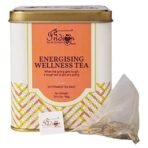 The Indian Chai Energising Wellness Tea 30 Pyramid Tea Bags with Yerba Mate, Ashwagandha, Ginkgo Biloba, Panax Ginseng, Nettle etc. for Energy, Focus, Digestion and Weight Loss, Herbal Tea - Fast UK Delivery - Image 2