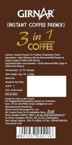 Girnar Instant Premix 3 in 1 Coffee (10 Sachets) - Fast UK Delivery - Image 4