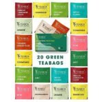 Teabox Chamomile Green Tea for Stress Relief & Good Sleep, 50 Silken Pyramid Tea Bags & Teabox Green Tea Sampler Bags 20pcs (2pcs X 10 flavors) - Fast UK Delivery - Image 6