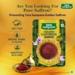 Tata Sampann Golden Saffron, 1g, Natural Aroma & Colour, Pure Kesar, ISO 3632 Tested - Fast UK Delivery - Image 4