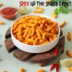 Urban Platter Lime Sriracha Chickpea Puffs, 65g (Savoury and Crunchy Snack | Zesty and Tangy | 4g Protein per Serve | USA Chickpeas) - Fast UK Delivery - Image 4