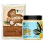 Bliss of Earth Shea Butter + Mango Butter Great For Skin & and Hair care | Stretch Mark | Skin Smoothing | Moisturizer | DIY Products 100gm Each - Fast UK Delivery - Image 2