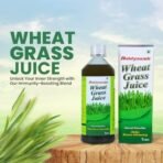 Baidyanath Wheatgrass Juice 1 Litre, Natural Detoxifier, Herbal Juice Helpful to boost Immunity, Blood Purification, Improves Digestion and Metabolism, 1000ml (Pack of 1) - Fast UK Delivery - Image 2