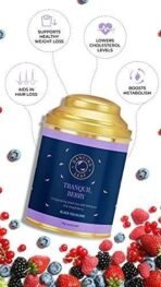 Dancing Leaf Tranquil Berry | Black Tea, Hibiscus, Orange peels & Mixed Berry | Black Tea Blend | Loose Leaf Tin (75 GMS) - Fast Shipping to USA & Canada - Image 3