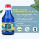 Dhampurgreen Assorted Mocktail Syrups - Citrus Litchi, Passion Fruit, Rose Strawberry, Blue Curacao Tangy Flavoured Syrups - 1.2Ltr (4 X 300Ml) | Makes 12-15 Drinks Per Bottle - Fast UK Delivery - Image 7