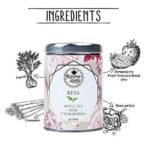 Karma Kettle Keya White Tea with Rose Petals, Strawberry Fruit Freezed Dried Bits, Cinnamon Bits, Fennel Bits, White Tea(Silver Tips) - 30gms Loose Leaf Tin, 30 g - Fast UK Delivery - Image 3