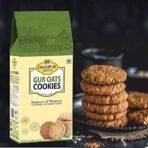 Dhampurgreen Jaggery Gur Oats Cookies Biscuit, 200G | Gur Gud Bakery Cookies Biscuit, Healthy Snacks - Fast UK Delivery - Image 5