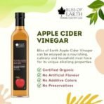 Bliss of Earth Apple Cider Vinegar With Mother, Himalayan Organically Grown Apples, Unfiltered, Raw,500 ml PET Bottle, - Fast UK Delivery - Image 5