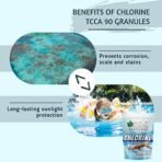 Bliss of Earth Japanese Chlorine Powder for Pool, Clean & Clear Swimming Pool, Kills Bacteria & Stops Algae, Pool Disinfectant Granular Chlorine, 453g - Fast UK Delivery - Image 5