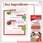 AIMIL Amyron Multivitamins Syrup for Men & Women with 34 Ingredients| Reduce Tiredness & Fatigue | Improves Haemoglobin Level - 200 ML (Pack of 4) - Fast UK Delivery - Image 4