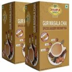 Dhampure Speciality Instant Gur Masala Chai, 280G (140Gx2) | Spiced Jaggery Tea | Premix Spice Tea | Instant Tea | Ready To Use Chai | Single-Serve Tea Drink - Fast UK Delivery - Image 2