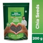 Tata Sampann Pure Chia Seeds, 200g, Rich in Calcium & Protein, Source of Iron - Fast UK Delivery - Image 3